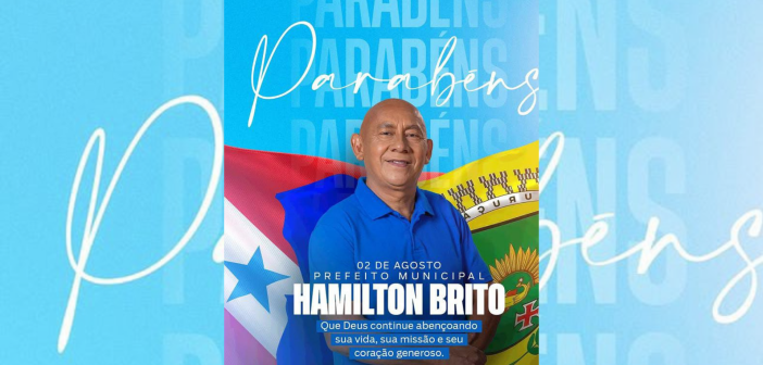 Parabéns Hamilton Brito!