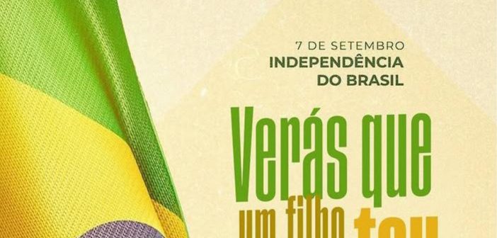 Hoje celebramos o 7 de setembro, Dia da Independência do Brasil!